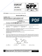 PHYSICS REVISION - DPP-1 - English