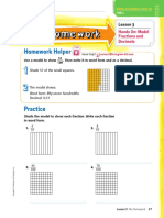 Homework Helper: Hands On: Model Fractions and Decimals