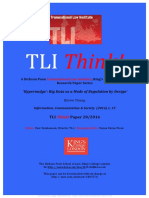 Think!: Hypernudge': Big Data As A Mode of Regulation by Design'
