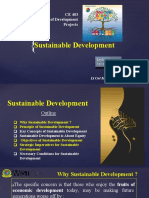 Sustainable Development: CE 403 Socio-Economic Aspects of Development Projects