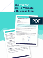 6 Tools To Validate Your Business Idea: Free Download: 5 Minute Business Plan