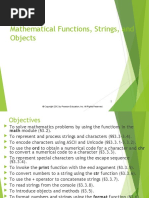 Mathematical Functions, Strings, and Objects