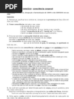 Exercício consciência corporal