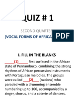 African Music Quiz (Quiz1)