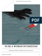 TO BE A WOMAN IN PAKISTAN - Newspaper