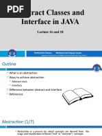 Abstract Classes and Interface in JAVA