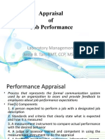 Appraisal of Job Performance