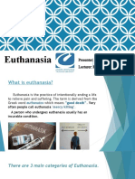 Euthanasia: Presenter: Guranda Iobashvili Lecturer: Khatuna Basilashvili