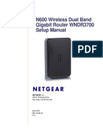N600 Wireless Dual Band Gigabit Router WNDR3700 Setup Manual