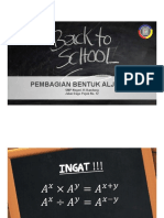 Pembagian Bentuk Aljabar SMP Negeri 35 Bandung