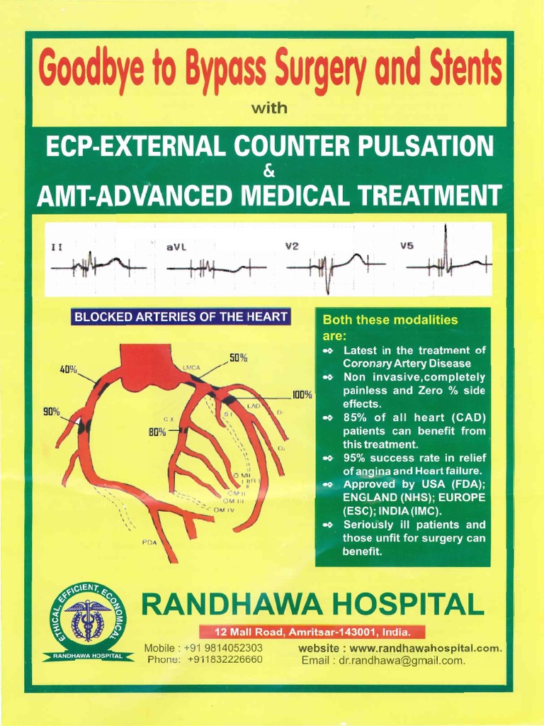 ECP & AMT: Alternatives to Heart Surgery | PDF | Coronary Artery Bypass ...