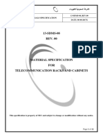 Material Specification For Telecommunication Racks and Cabinets 13-Sdms-08