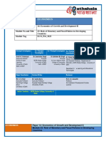 Role of Monetary and Fiscal PDF