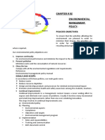 Policies Objectives:: Chapter # 02 Environmental Mangement Policy