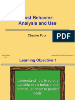 Cost Behavior: Analysis and Use: Chapter Four