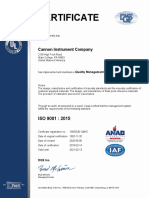 Cannon Instrument Company - Certificate - English - 2020-05-05 - QM15