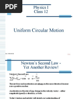 Physics I Class 12: Uniform Circular Motion