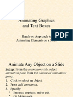 Animating Graphics and Text Boxes: Hands-On Approach To Animating Elements On A Slide