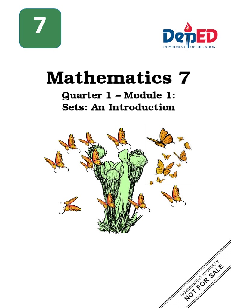 Mathematics 7: Quarter 1 - Module 1: Sets: An Introduction | Download ...