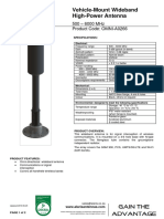 Vehicle-Mount Wideband High-Power Antenna: 500 - 6000 MHZ Product Code: Omni-A0266