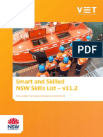 Smart and Skilled NSW Skills List - v11.2