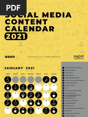 Social Media Calendar
