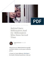Behind Bars - Billionaires and Ex-Billionaires Who Have Served Time PDF