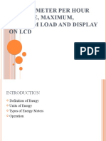 Energy Meter Per Hour Average, Maximum, Minimum Load and Display On LCD