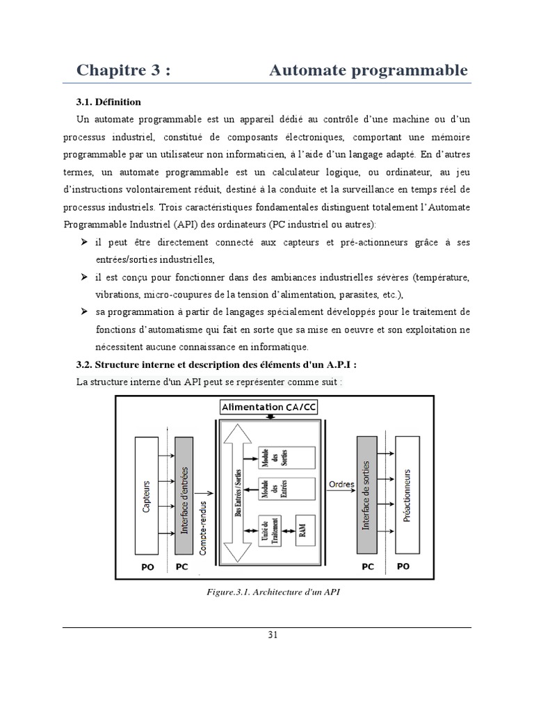 Cablage et Programmation des API | PDF | Langage de programmation ...