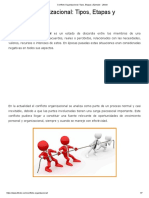 Conflicto Organizacional - Tipos, Etapas y Ejemplo - Lifeder PDF