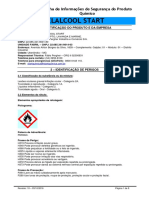 Ficha de Segurança Produto Químico Gelalcool Start