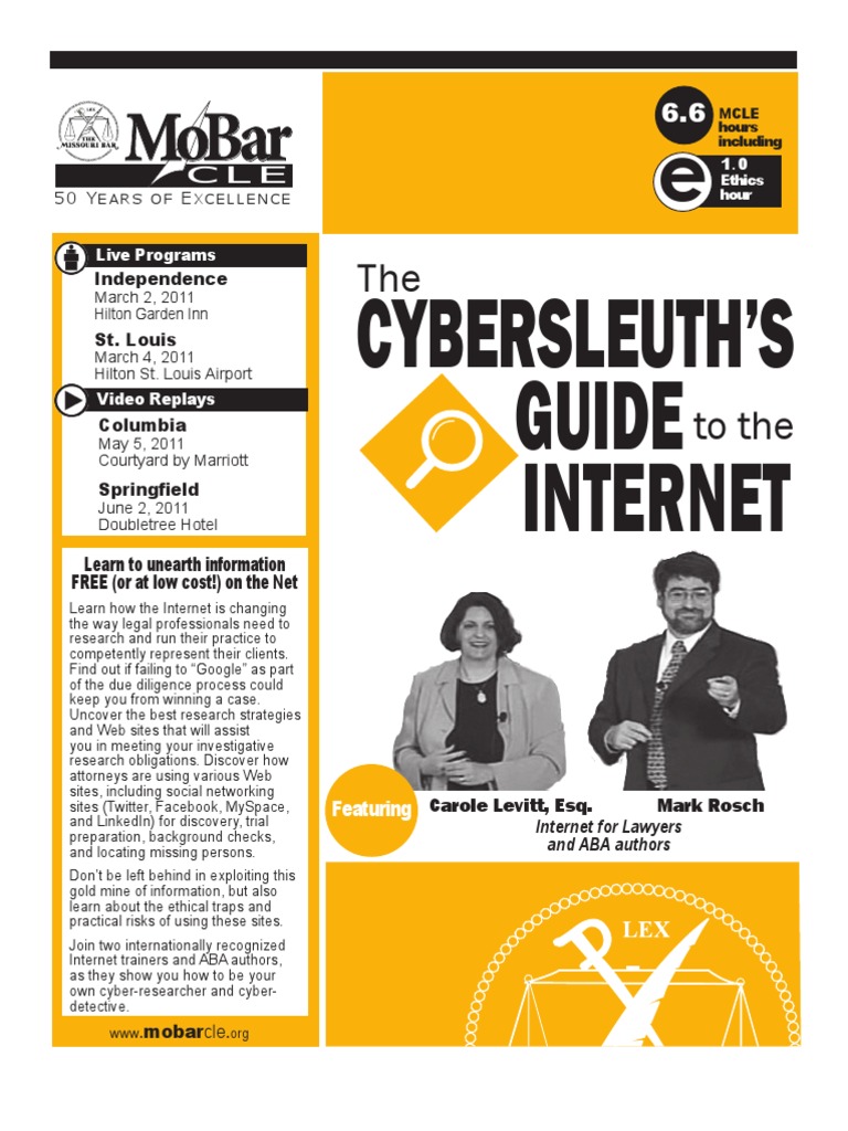 Missouri Bar CLE: Internet Research Skills | PDF