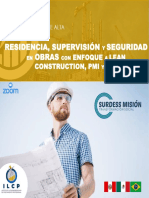 Brochure Diplomado Residencia, Supervisión, Seguridad..