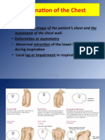 Examination of Respiration and The Thorax