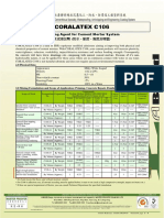 Coralatex C106: Bonding Agent For Cement Mortar System