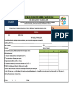 Formato Ficha de Sintomalogia para El Regreso Al Trabajo Declaracion Jurada.