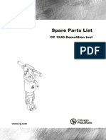 Spare Parts List: CP 1240 Demolition Tool