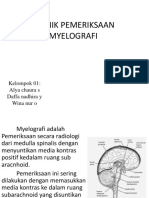 Teknik Pemeriksaan Myelografi