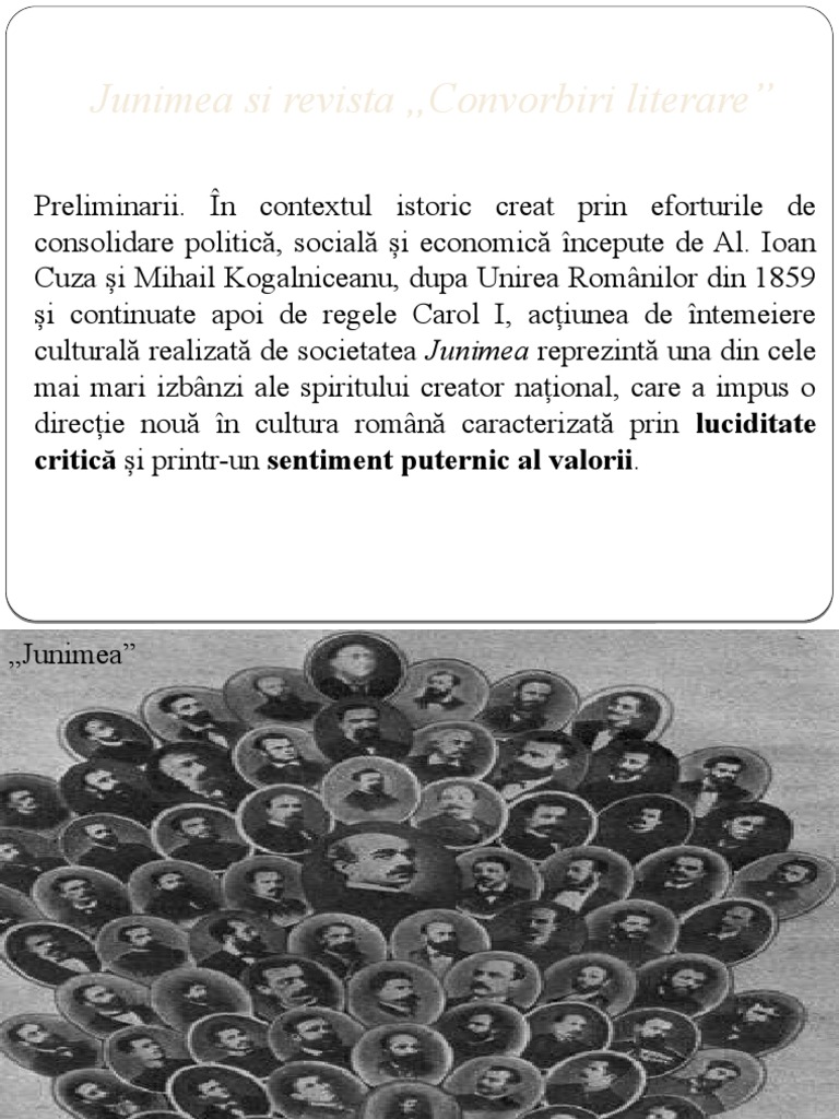 Junimea Și Conv. Lit. | PDF