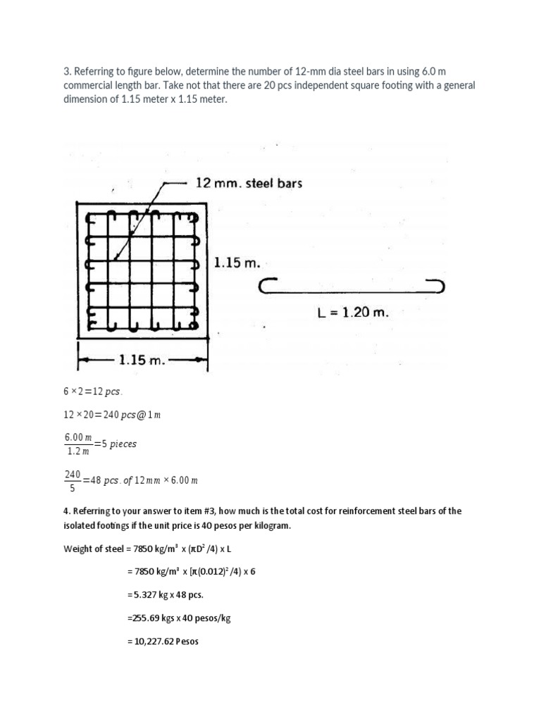 Construction Material Calculation | PDF