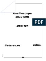 Oscilloscope 2X30 MHZ: Mt01127 Mt01127 Mt01127 Mt01127