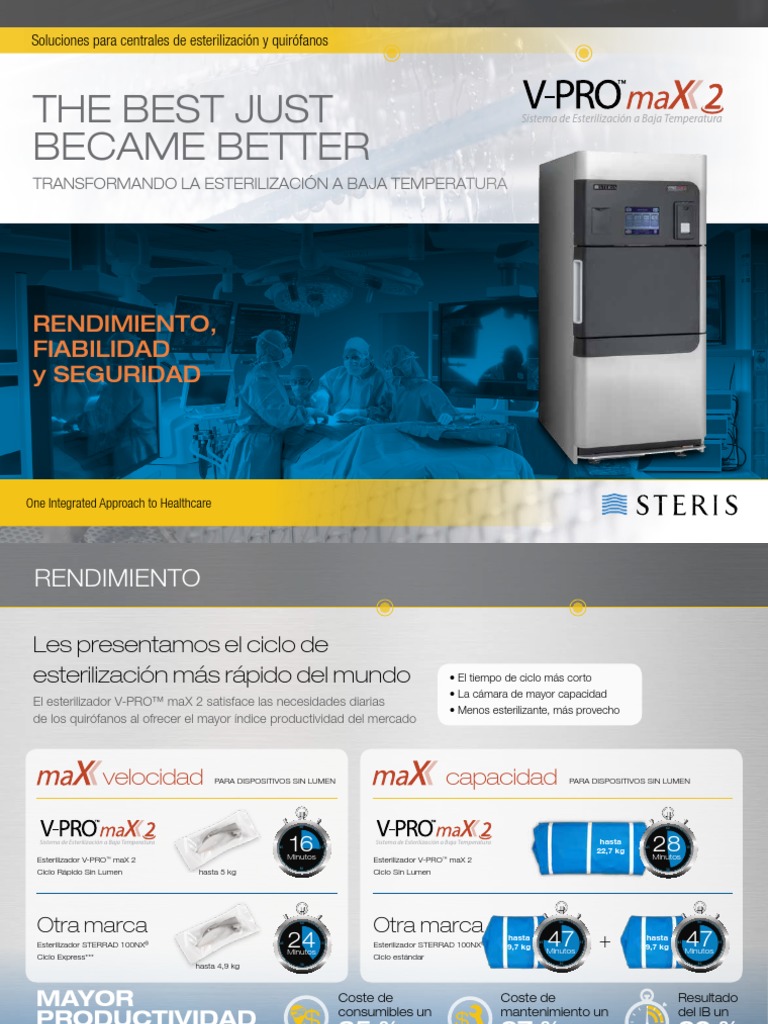 M10519ES VPRO Max 2 Low Temp Sterilization System ES Rev C | Descargar ...
