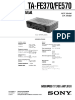 Service Manual: TA-FE370/FE570