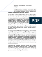 Crecimiento Demográfico: 5.1. Crecimiento Demográfico, Industrialización, Uso de Energía 5.1.1. Fenómenos Naturales