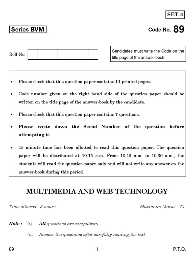 2019 89 Multimedia and Web Technology | PDF | Java Script | Php