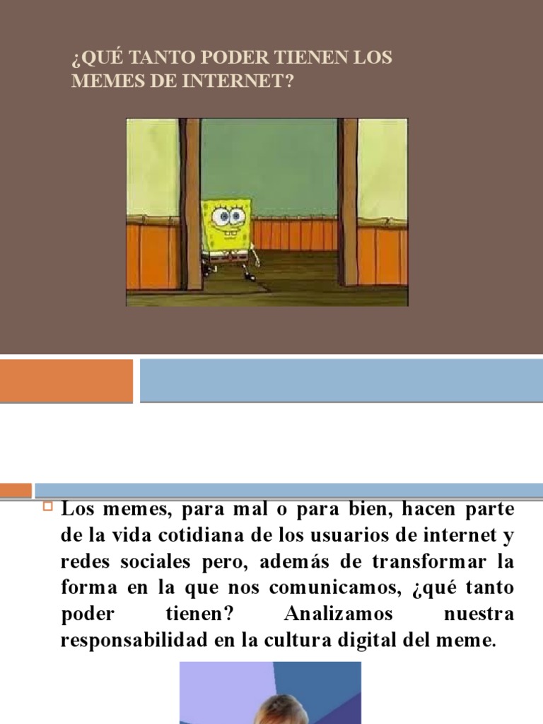 Qué Tanto Poder Tienen Los Memes de | PDF