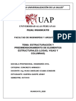 Informe Técnico - Estructuralización de Una Vivienda - Concreto Armado1