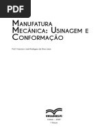 Manufatura Mecânica - Usinagem e Conformação PDF