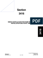 Section 3416: 580M in Vehicle Injector Pump Removal, Installation and Static Timing