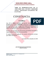 Constancia Piero Soiltest 2